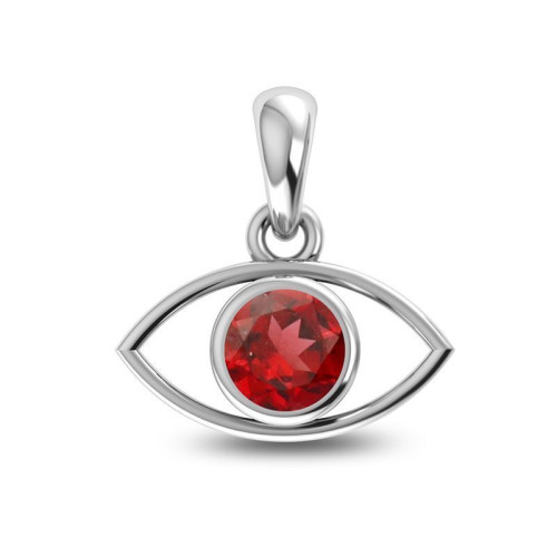 Facetted Garnet Eye Random Pendant