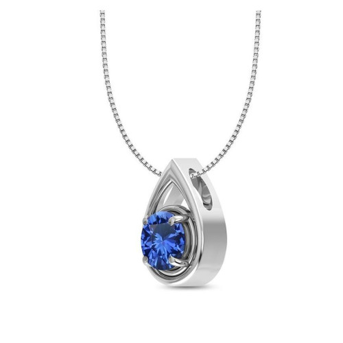 Facetted Blue Sapphire Random Pendant #5