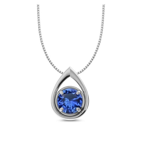 Facetted Blue Sapphire Random Pendant #5