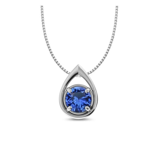 Facetted Blue Sapphire Random Pendant #2