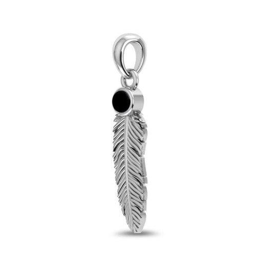 Onyx Feather Random Pendant #1