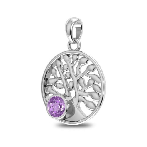 Amethyst Tree Random Pendant