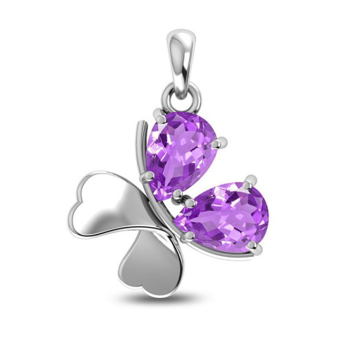 Amethyst Clover Random Pendant