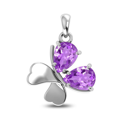 Amethyst Clover Random Pendant