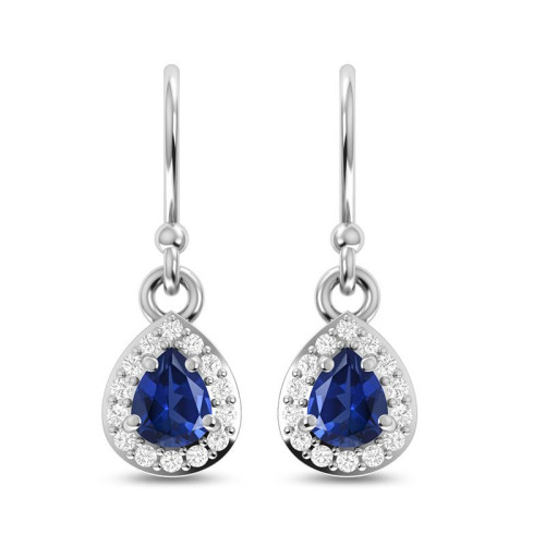 Blue Sapphire Earrings #4