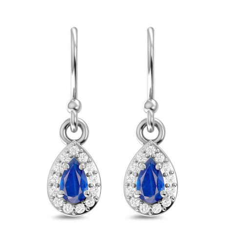 Blue Sapphire Earrings #1