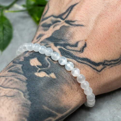 Selenite Bracelet 6mm