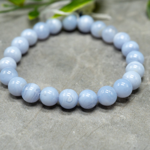 Blue Lace Agate Bracelet 8mm