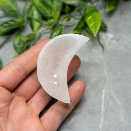 Small Selenite Moon Bowl