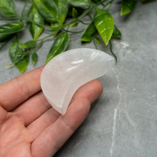 Small Selenite Moon Bowl