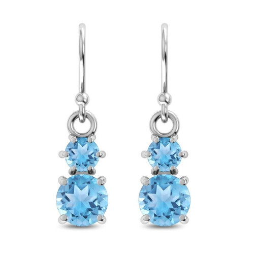 Blue Topaz Earrings #4