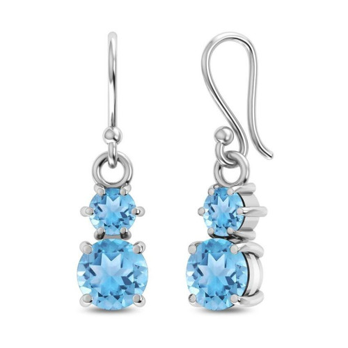 Blue Topaz Earrings #4