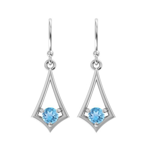 Blue Topaz Earrings #2