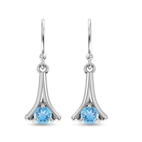 Blue Topaz Earrings #1