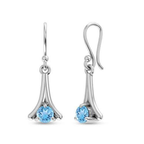 Blue Topaz Earrings #1