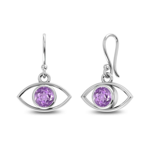 Amethyst Eye Earrings