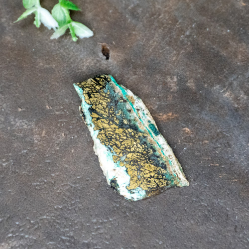 Golden Sky Malchite Polished Slice #2