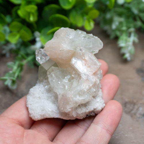 Green Apophyllite with Stilbite #2