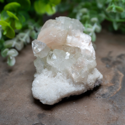 Green Apophyllite with Stilbite #2