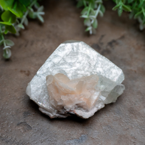 Green Apophyllite with Stilbite #1