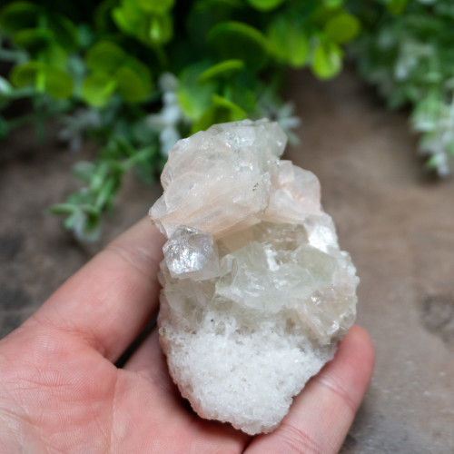 Green Apophyllite with Stilbite #2