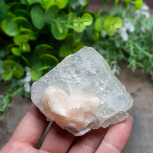 Green Apophyllite with Stilbite #1