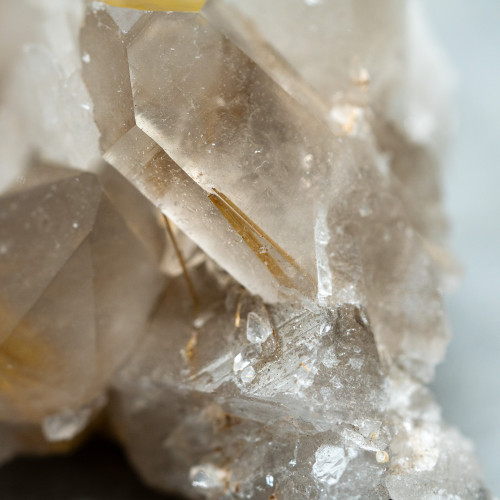 Citrine and Quartz with Rutile Inclusions #1