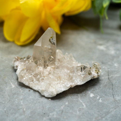 Quartz with Epidote Inclusions #1