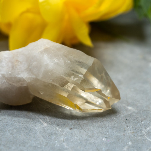 Natural Raw Citrine Triple Point #1