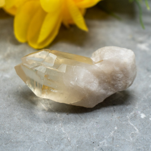 Natural Raw Citrine Triple Point #1