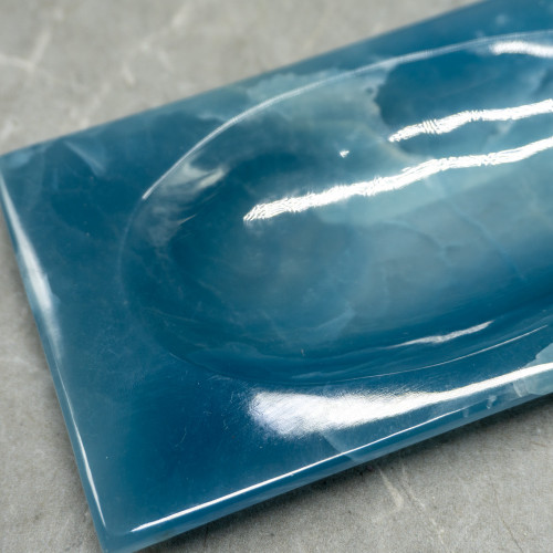 Blue Onyx Plate Bowl #1