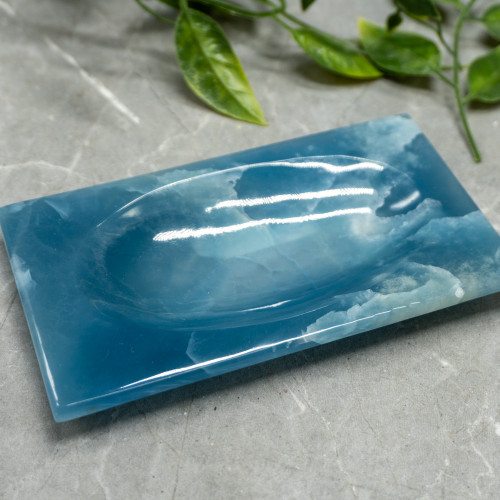 Blue Onyx Plate Bowl #1