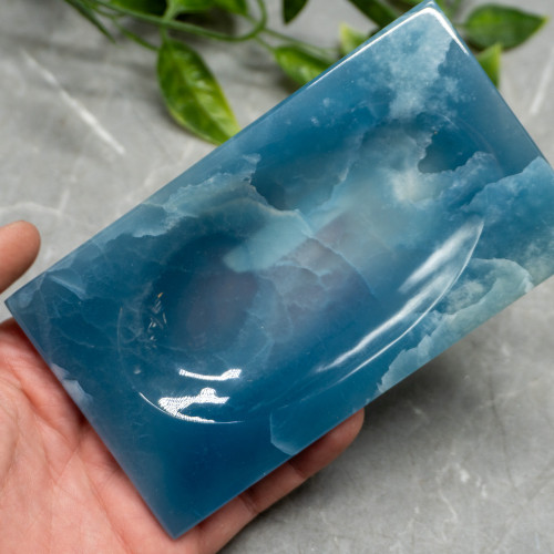 Blue Onyx Plate Bowl #1