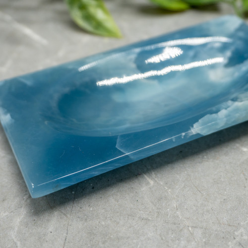 Blue Onyx Plate Bowl #1