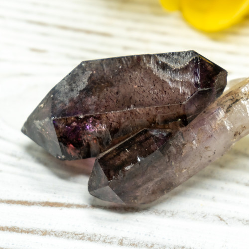 Smoky Amethyst Sceptar on Quartz #1