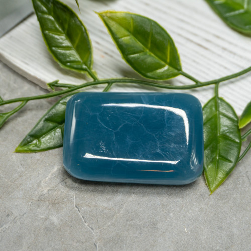 Blue Onyx Palmstone #1