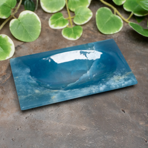 Blue Onyx Plate Bowl #1