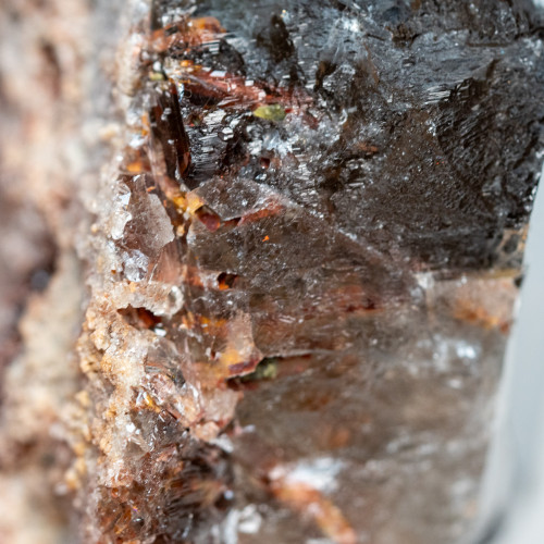 Elestial Smoky Quartz With Red Epidote #1