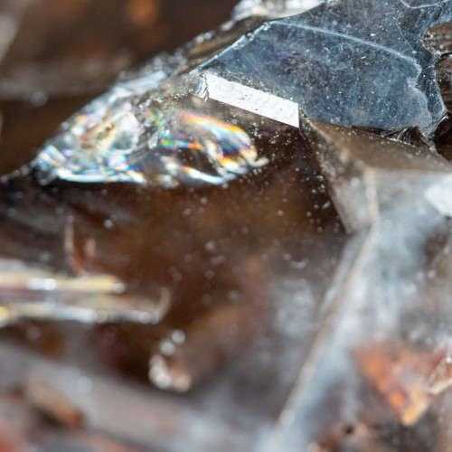 Elestial Smoky Quartz With Red Epidote #1