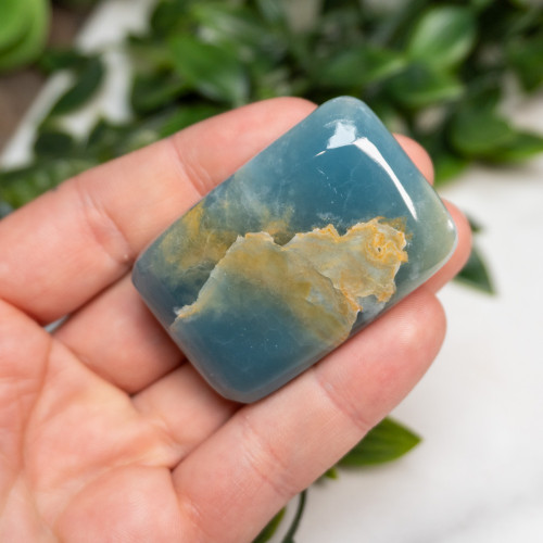 Blue Onyx Palmstone #6