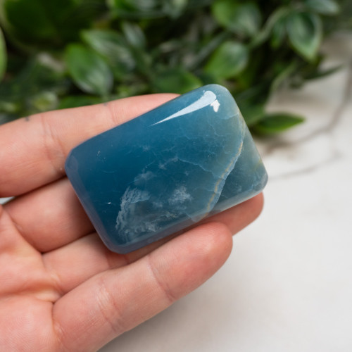 Blue Onyx Palmstone #5