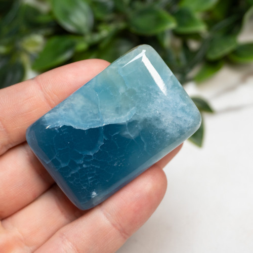 Blue Onyx Palmstone #4