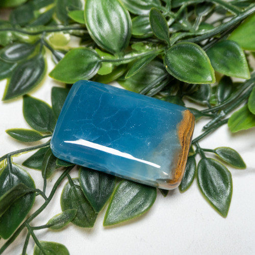 Blue Onyx Palmstone #4