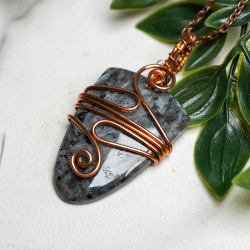 Larvikite Necklace #1