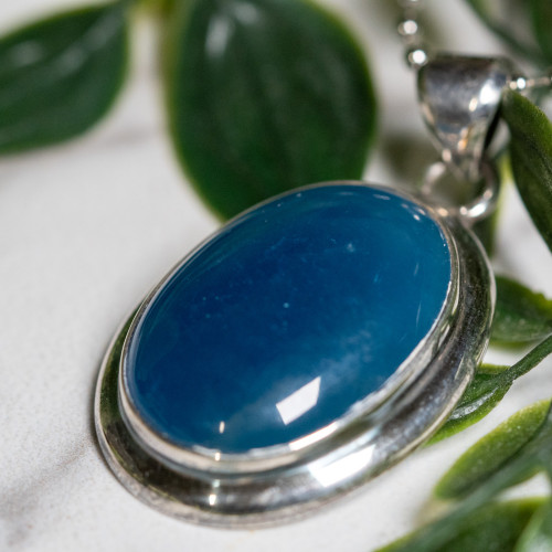 Blue Onyx Pendant #3