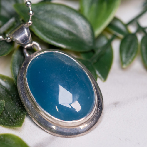 Blue Onyx Pendant #1