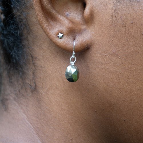Pyrite Dangling Earrings