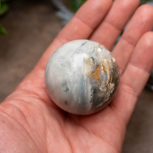 Ocean Picture Stone Sphere