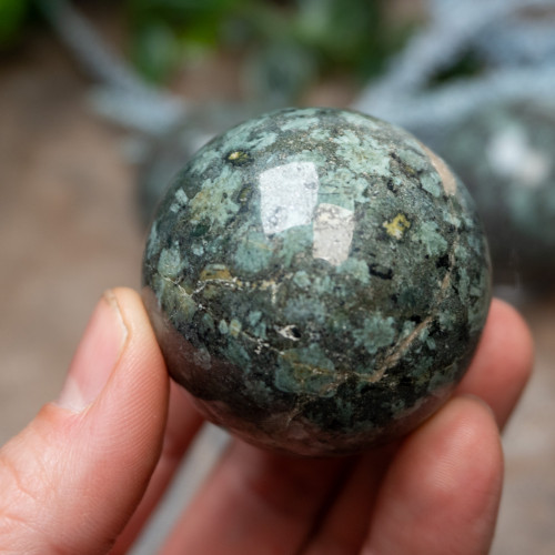 Flower Stone Sphere