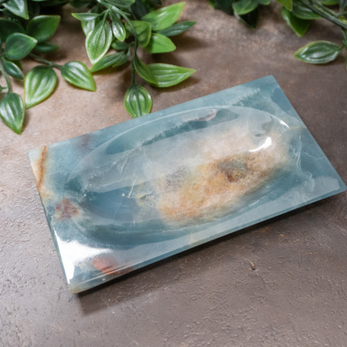 Blue Onyx Plate Bowl #1